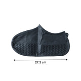Waterproof Silicone Shoe Cover Black Color (1 Pair, Medium Size)