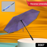 Windproof Compact Travel Umbrella – Reverse Folding Design (1 Pc)