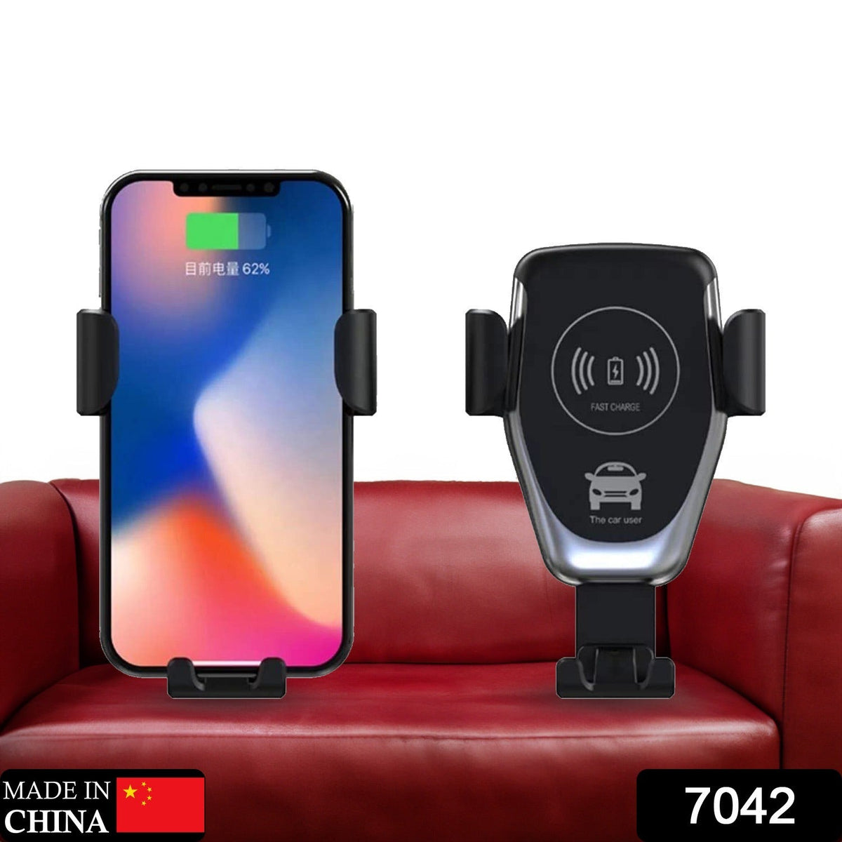 Car Phone Holder Wireless Car Charger 10W Qi Fast Charging Car Charger