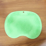 Green Silicone Bath Massage Cushion – Suction Cup Exfoliating Foot Scrubber & Mat
