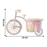 Decorative Bicycle Flower Pot with Basket (1 Pc)