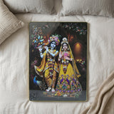 Premium Radha Krishna Decorative Wall Frame (1 Pc, 60x45 Cm)