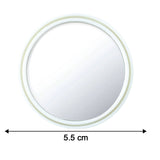 White Round Car Blind Spot Rear View Mirror Set (2 Pc)