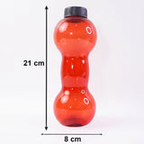 Plastic Dumbbell Shaped Water Bottle 550 ML for Fitness and Daily Hydration