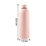 Stainless Steel Double Wall Vacuum-Insulated Drink Water (Pink / 500 ML Approx)