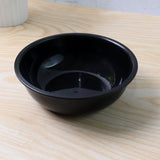Plastic 6 Inch Black Round Deep Serving Bowl (1 Pc)