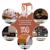 4 Pc Soft Foam Table Corner Protectors Set with Safety Tape