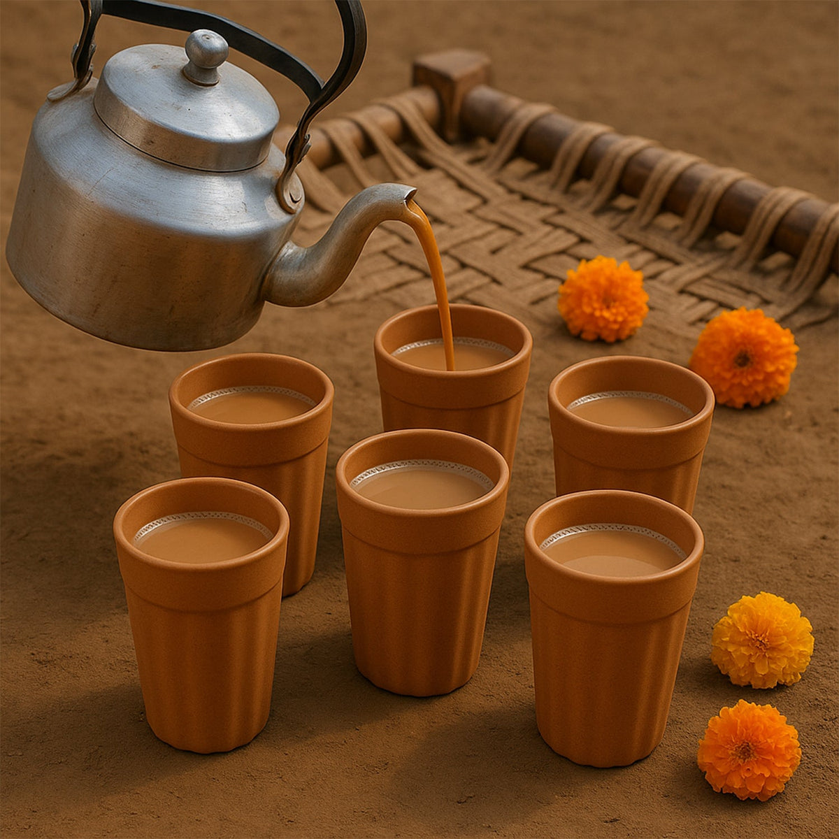 Konvex Traditional Chai Cups (125 ML / 6 Pc)