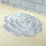 Round Floral Design PVC Table Mat 1 Pc 36x36 Cm