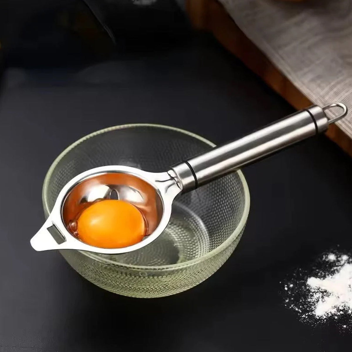 Premium Stainless Steel Egg Separator Tool (1 Pc)