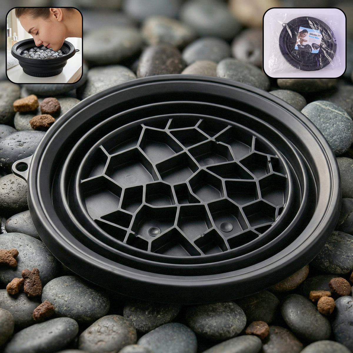 Facial ice bowl skin therapy