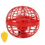 Flying Ball Toys, USB Rechargeable Built-in RGB Lights 360°Rotating Magic Controller