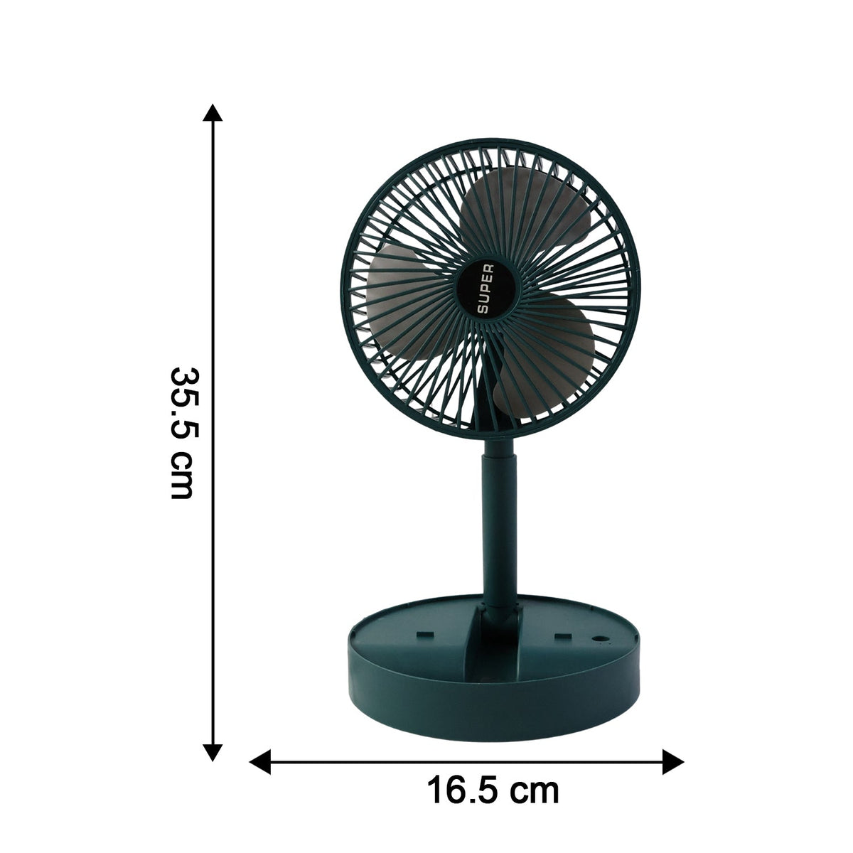 Sensor Foldable Mini Desk Fan with Adjustable Height and Angle (1 Pc)