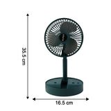 Sensor Foldable Mini Desk Fan with Adjustable Height and Angle (1 Pc)