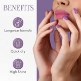 Beauty Gel Berry Eclipse Sparkle Nail Polish