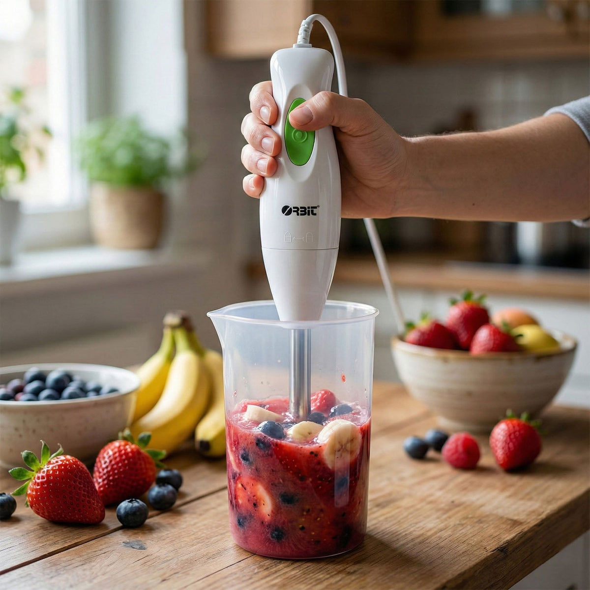 Orbit Electric Hand Blender with Stainless Steel Blade (1 Pc)