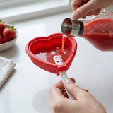 Premium Heart Shape Silicone Popsicle Mold Set 4 Pc