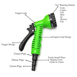 Multi-Pattern Garden Hose Spray Nozzle (1 Pc)
