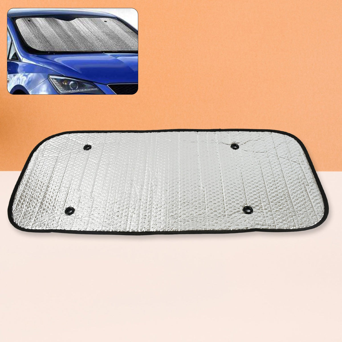 Car Windshield Sun Shade, Blocks UV Rays Sun Visor Protector,  (107×45 Cm)