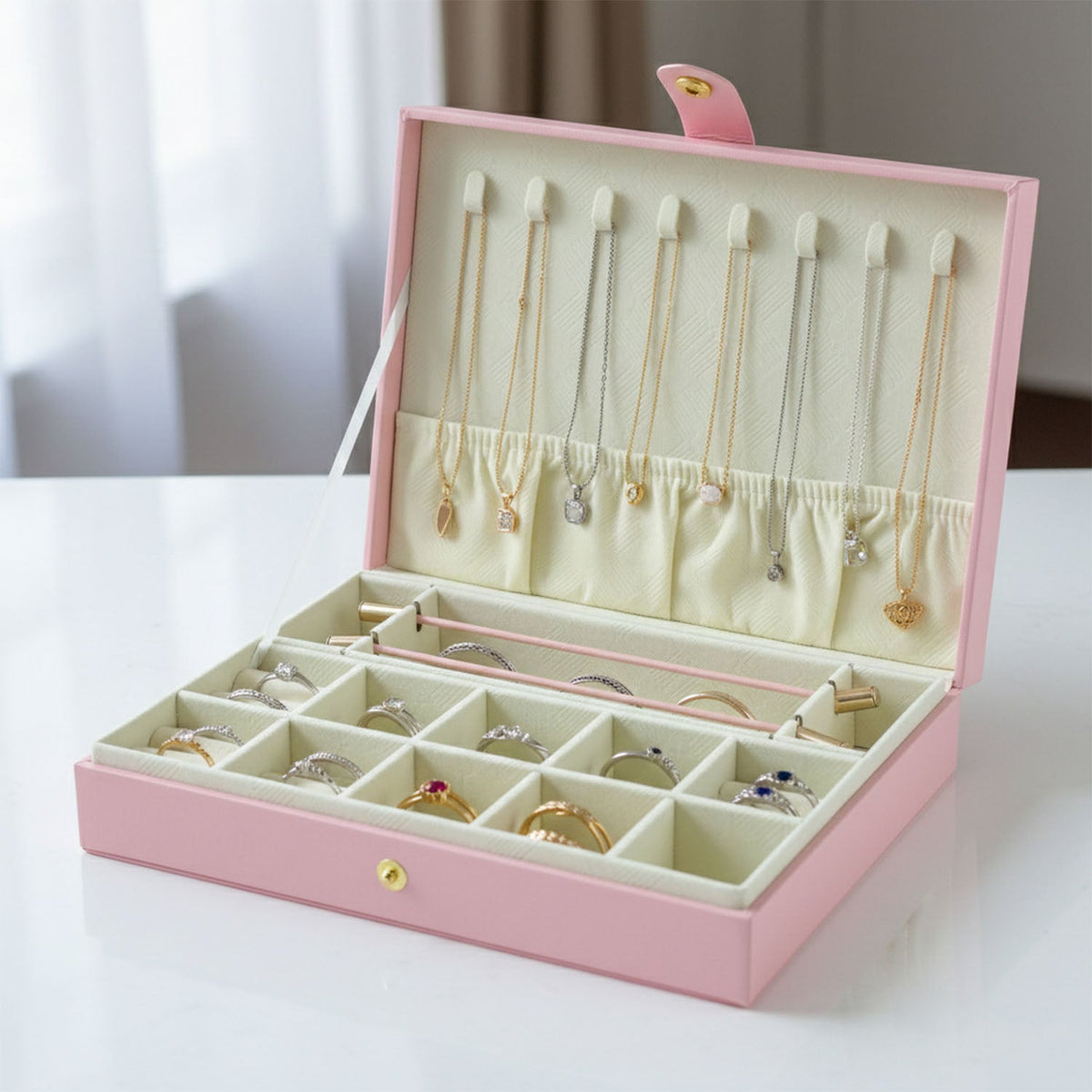 Premium Jewellery Organizer Storage Box (1 Pc)