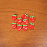 Strawberry Design Bag Charm Keychain Set (10 Pc)