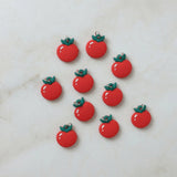 Cute Red Apple Shape Bag Charm Keychain Set (10 Pc)