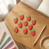 Strawberry Design Bag Charm Keychain Set (10 Pc)