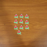 Rose Flower Design Bag Charm Keychain Set (10 Pc)