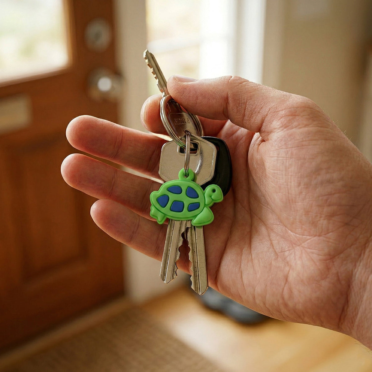 Cute Turtle Shape Bag Charm Keychain Set (10 Pc)