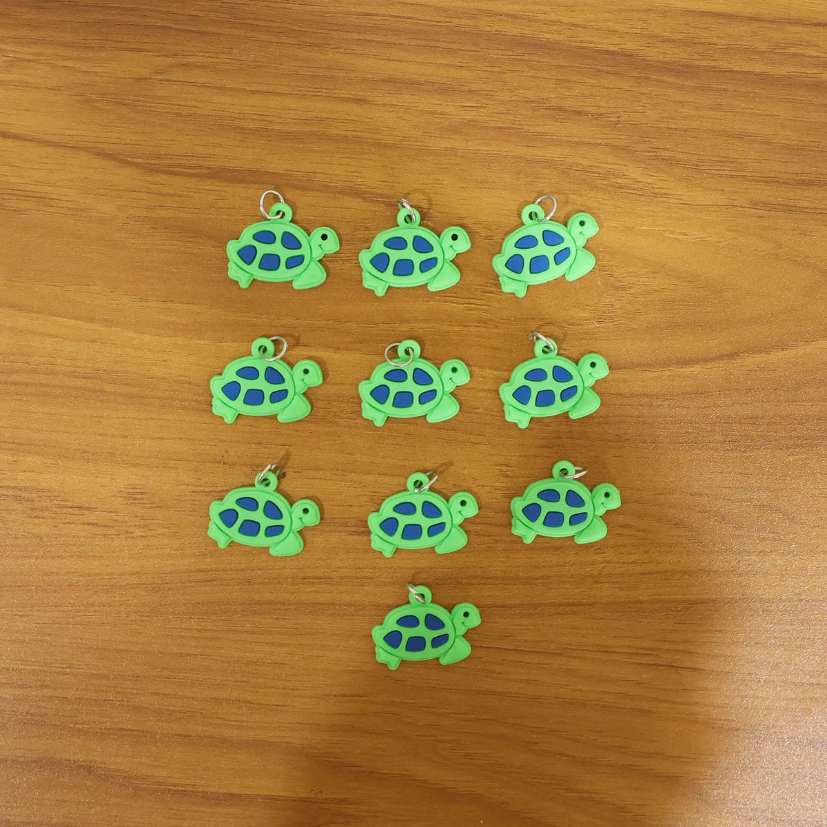 Cute Turtle Shape Bag Charm Keychain Set (10 Pc)