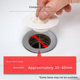 5 Pcs Multipurpose Sink Drain Hair Catcher & Strainer Filter (30~45 mm)