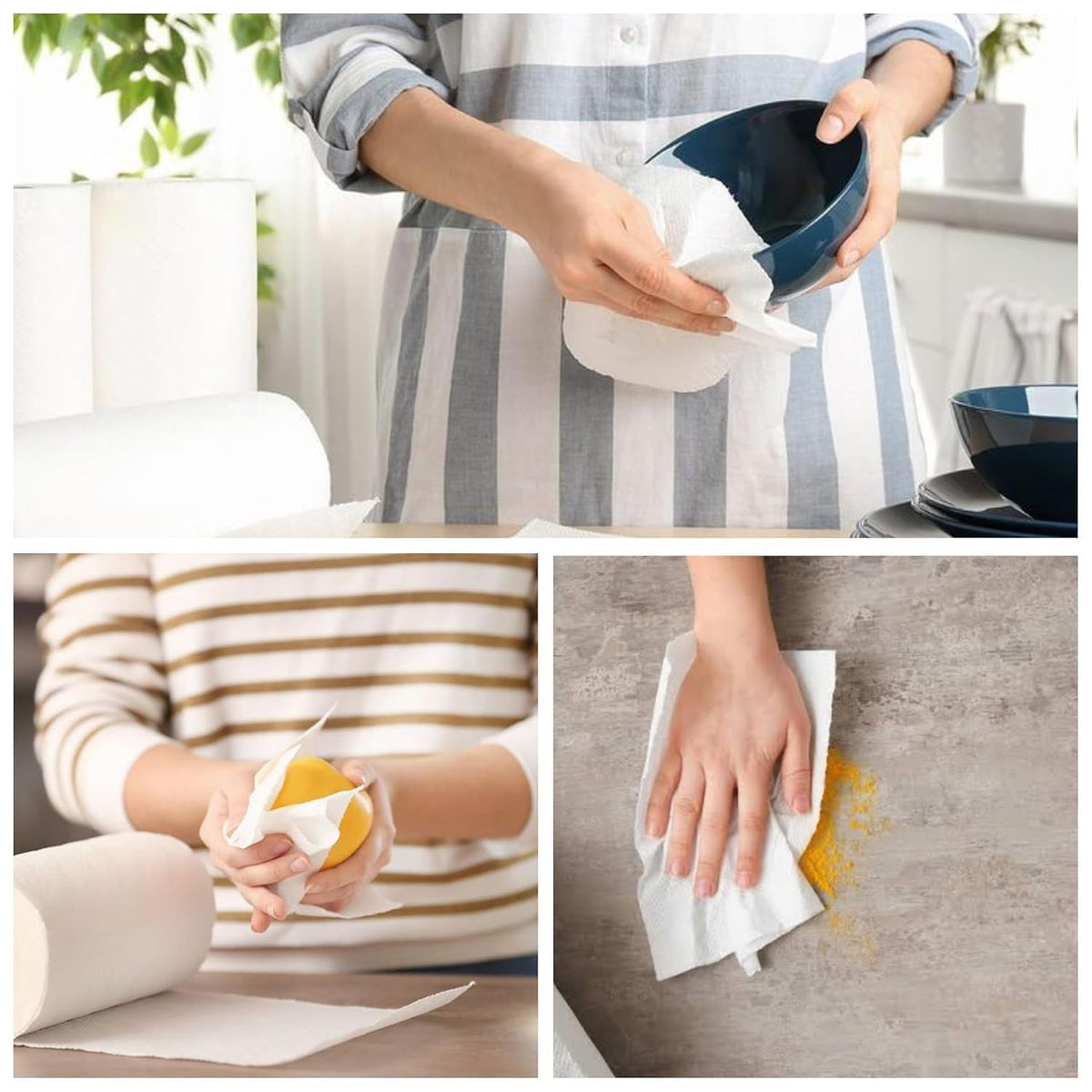 Freshee Kitchen Paper Towel Roll - 60 Sheets (21.5 × 22 cm Each)