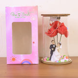 Wedding Couple with LED Rose Lamp (1 Pc)