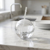 LED Glow Drink Cup with Straw (1 Pc)