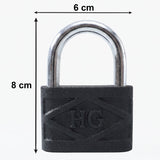 Heavy Duty 60mm Iron Pad Lock with 3 Keys