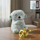 Teddy Bear with Artificial Golden Rose Flower Gift Set (2 Pc)