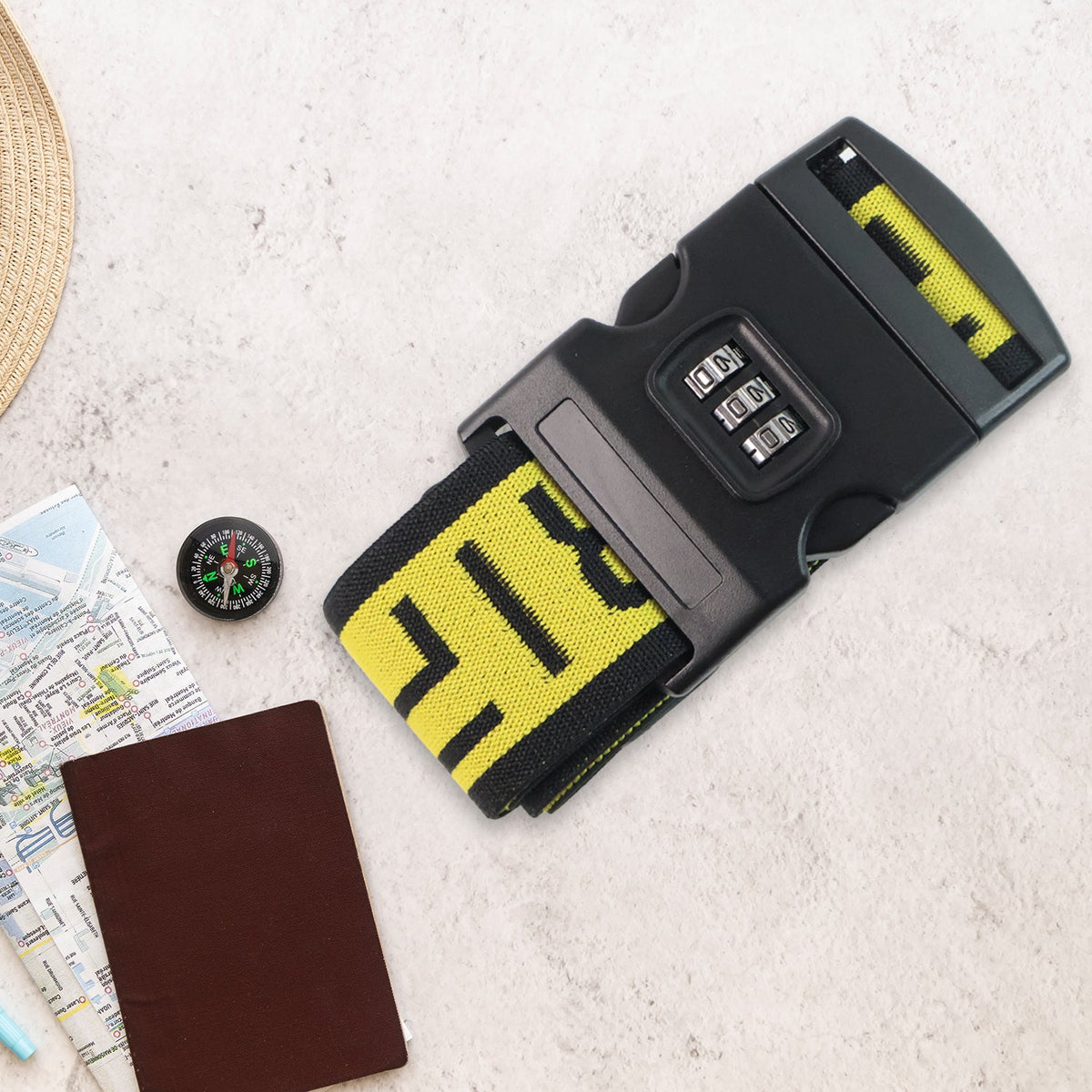 Heavy-Duty Adjustable Luggage Strap - (1 Pc)