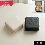 Mini PU Leather jewellery Box for Travel & Storage (1 Pc)
