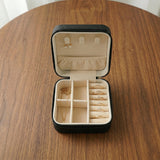 Mini PU Leather jewellery Box for Travel & Storage (1 Pc)