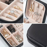 Mini PU Leather jewellery Box for Travel & Storage (1 Pc)