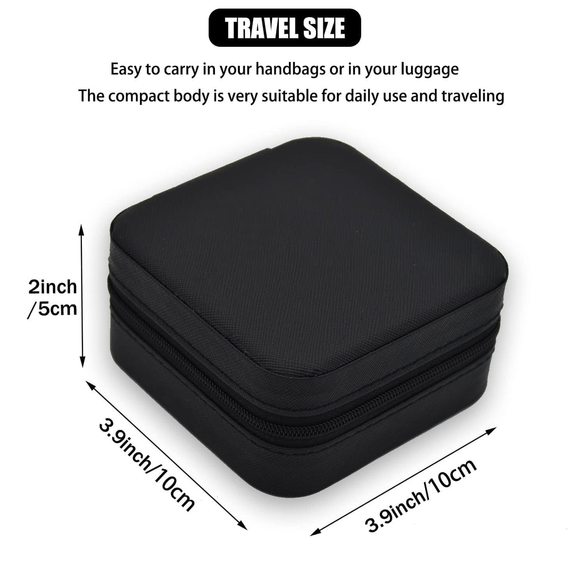 Mini PU Leather jewellery Box for Travel & Storage (1 Pc)
