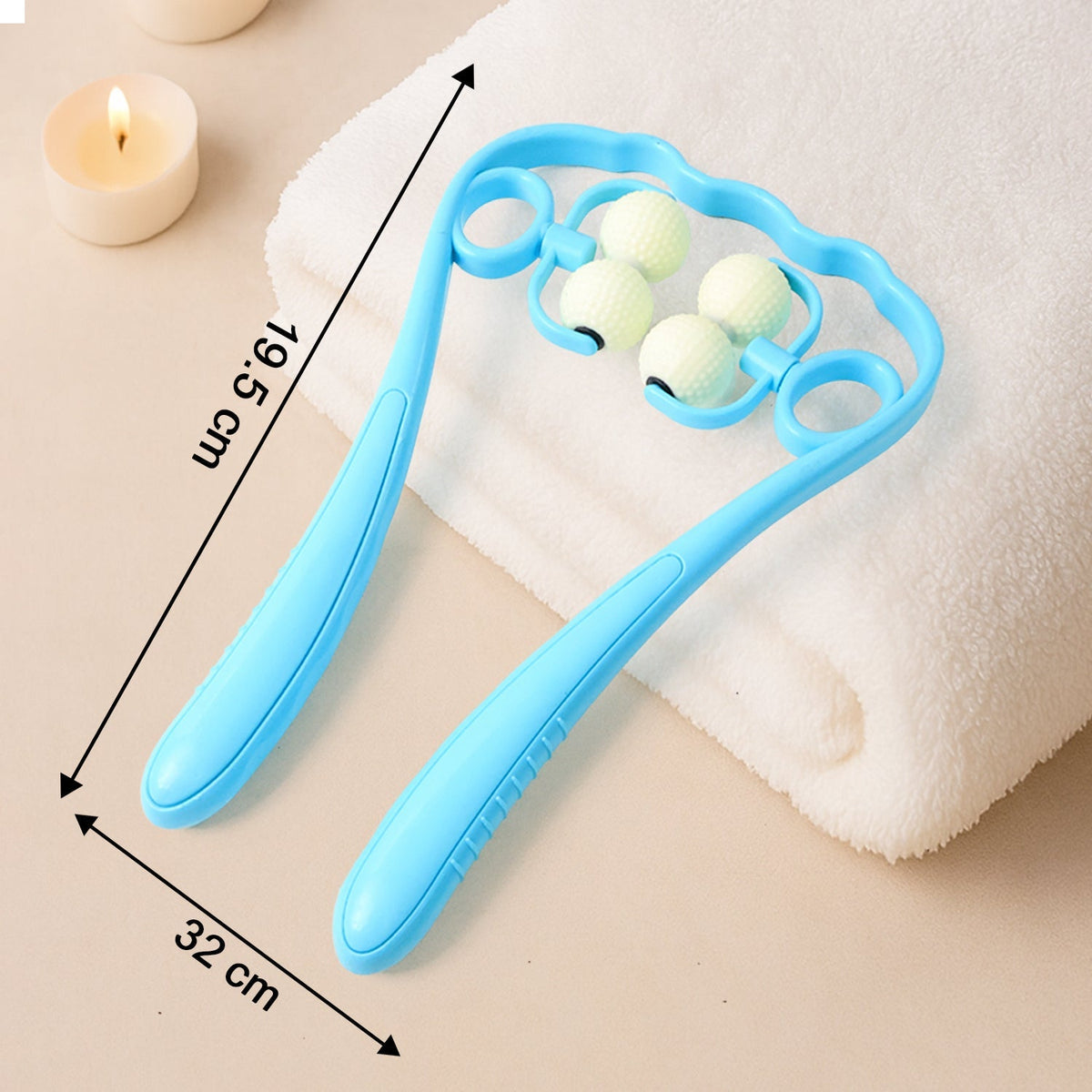 Stress Relief Dual Roller Neck and Shoulder Massager