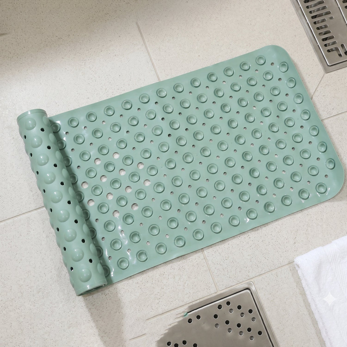 Non-Slip Suction Cup Bath Mat (1 Pc, 100x40 Cm)