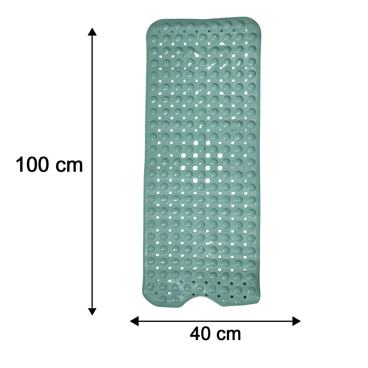 Non-Slip Suction Cup Bath Mat (1 Pc, 100x40 Cm)