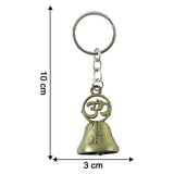 Om Symbol Temple Bell Metal Keychain (1 Pc)