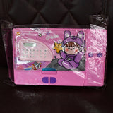 Multi-Functional Space Theme Pencil Box with Built-in Calculator (1 Pc)