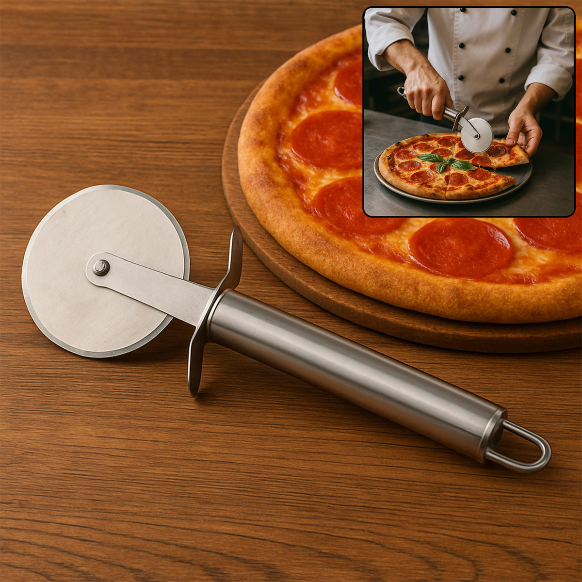 Premium Stainless Steel Pizza Cutter