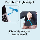 Portable USB Mini Flexible Fan (1 Pc)