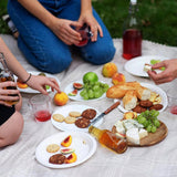 Vegnar Disposable Round Food Serving Plate (10 Pc)