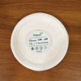 Vegnar Disposable Round Food Serving Plate (10 Pc)